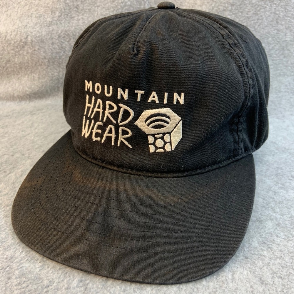 Mountain Hardwear Logo Mens Black Mountain Hardwear Strapback Hat One Size